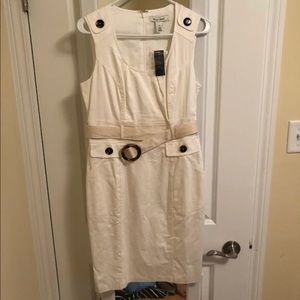 White House black market white dress